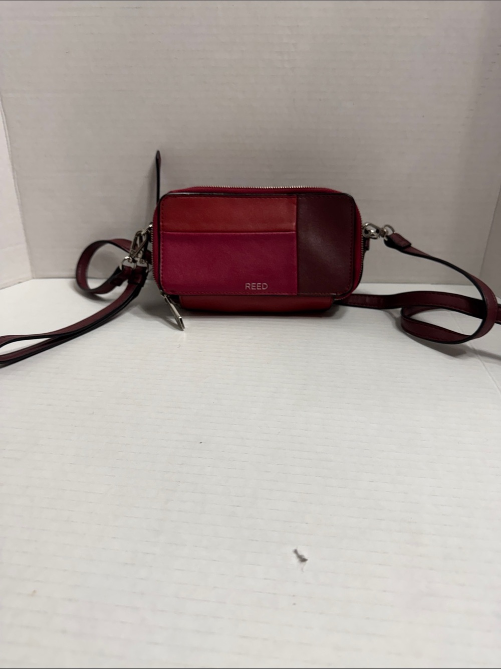 Reed Patchwork Crossbody Bag